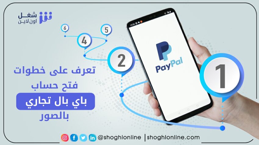 تعرف على خطوات فتح حساب باي بال تجاري بالصور