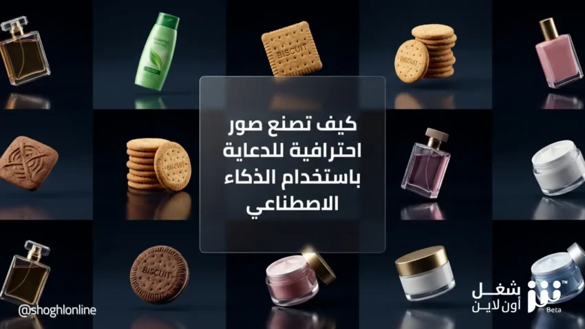 تصميم صور منتجات احترافية بالذكاء الاصطناعي